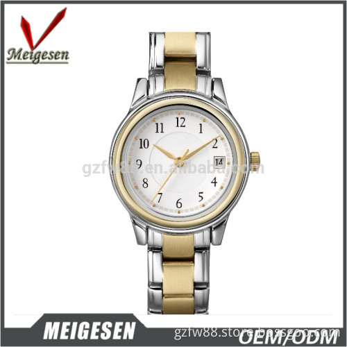 gold plated wrist watch stainless steel color chain watch